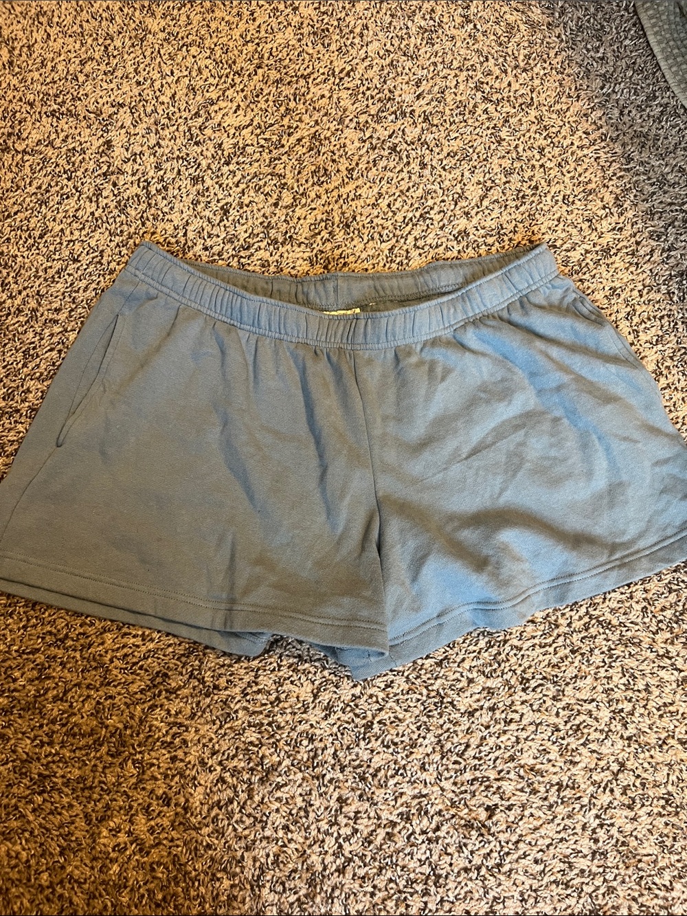 Women’s Universal Threads Casual Elastic-Waist Blue Shorts